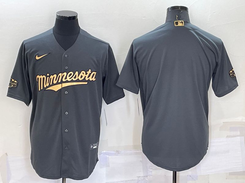 Cheap Men Minnesota Twins Blank Grey 2022 All Star Nike MLB Jerseys